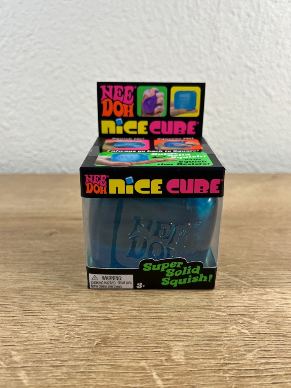 NeeDoh Nice Cube Blue Stress Relief Squishy Fidget Toy NEW SEALED - Picture 2 of 6